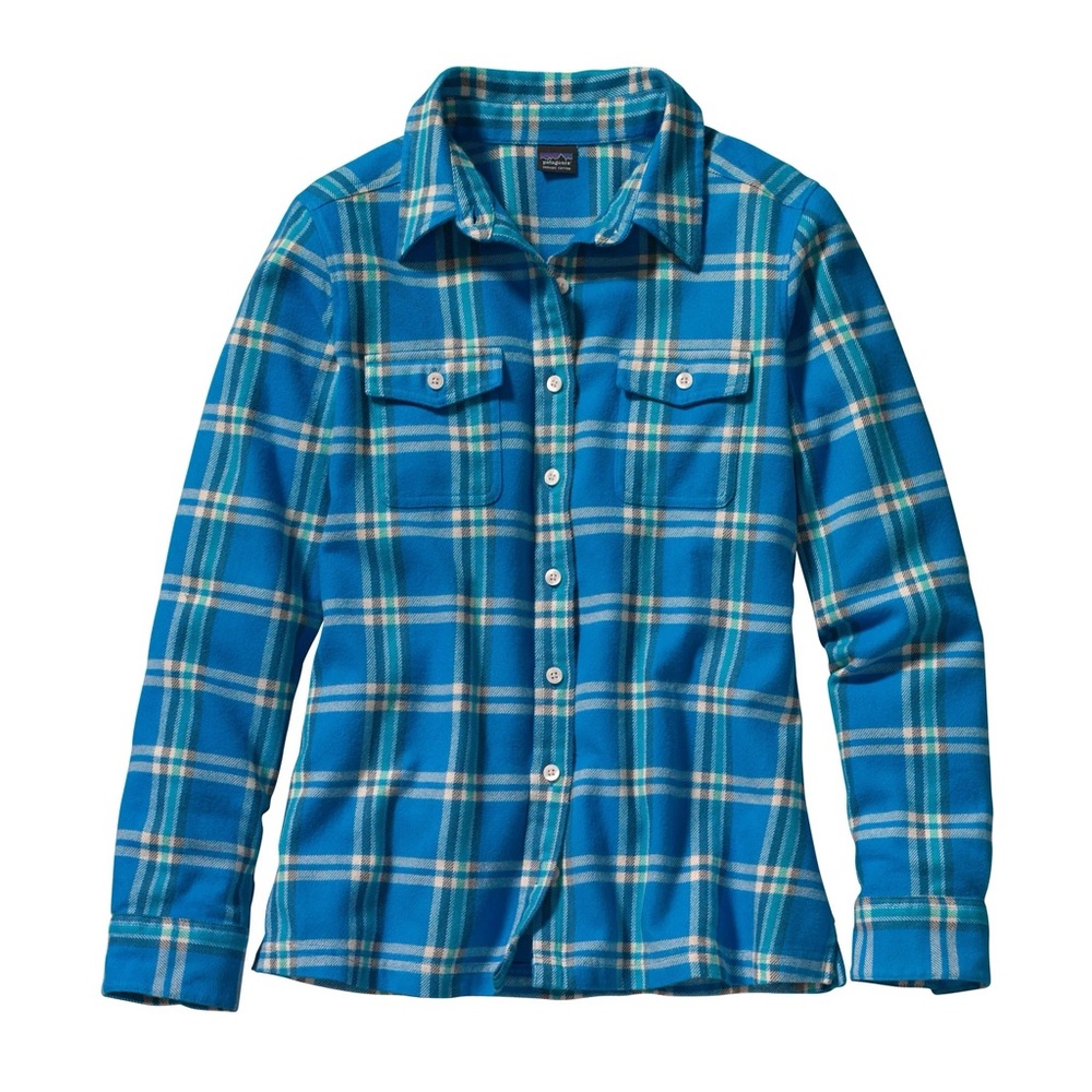 Vintage Patagonia Blue and White Plaid Woman’s Shirt